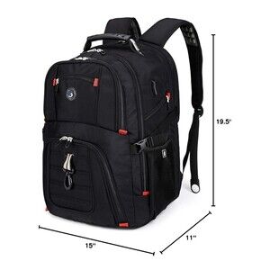 Extra Large 50L Travel Laptop Backpack USB Charging Port, College School Bags